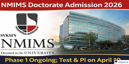 NMIMS Doctorate Admission 2026 Phase 1 Ongoing
